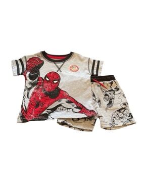 Boys 12 Month Marvel Spider-man Short Set